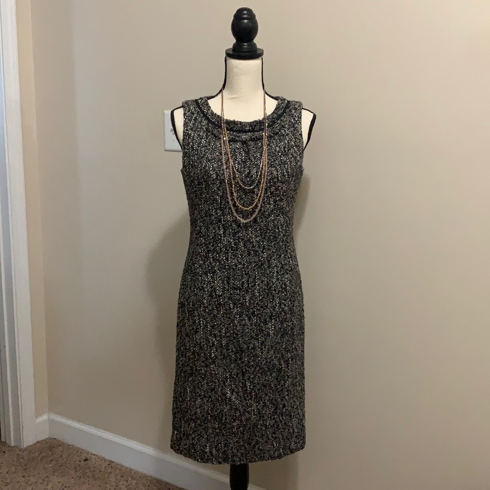 Talbots new loose tweed sheath dress